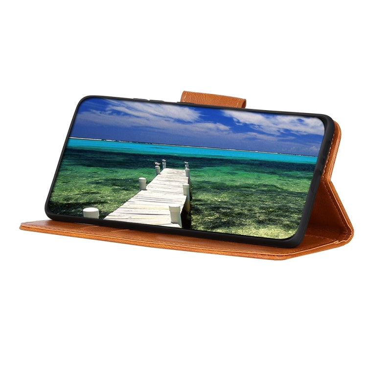 For Samsung Galaxy A13 5G Mirren Crazy Horse Texture Horizontal Flip Leather Phone Case with Holder & Card Slots