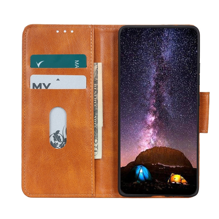 For Samsung Galaxy A13 5G Mirren Crazy Horse Texture Horizontal Flip Leather Phone Case with Holder & Card Slots