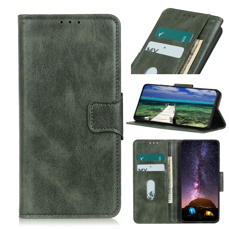 For Samsung Galaxy A13 5G Mirren Crazy Horse Texture Horizontal Flip Leather Phone Case with Holder & Card Slots