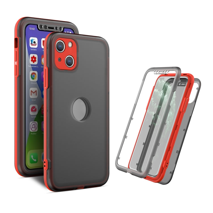 For iPhone 13 Skin Feel 360 Degrees Full Package PC + TPU Combination Phone Case
