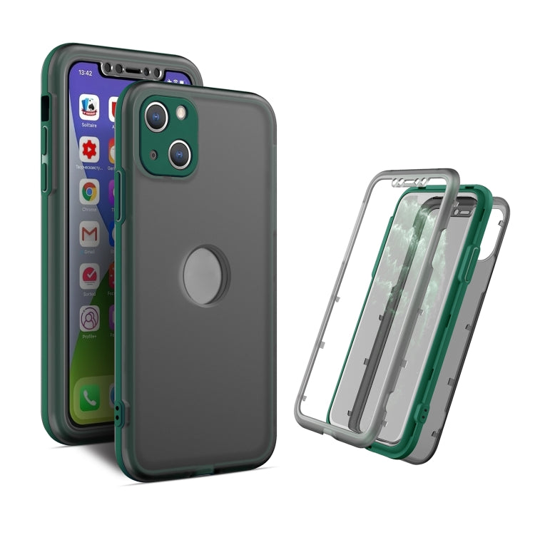 For iPhone 13 Skin Feel 360 Degrees Full Package PC + TPU Combination Phone Case