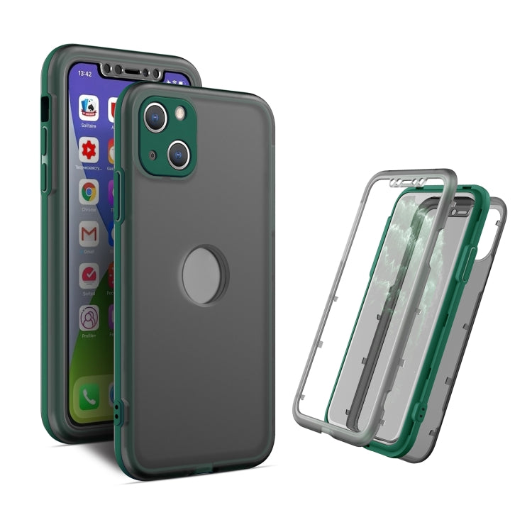 For iPhone 13 mini Skin Feel 360 Degrees Full Package PC + TPU Combination Phone Case