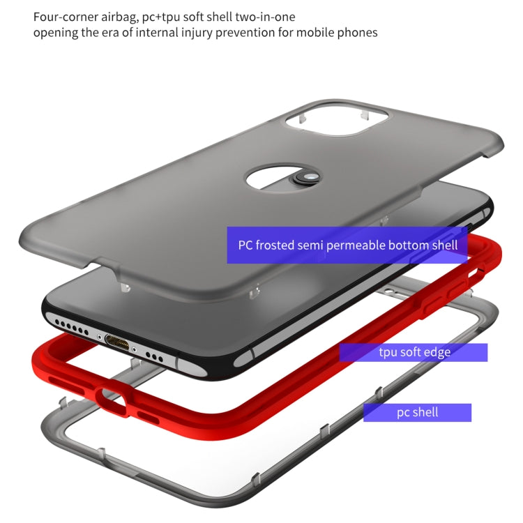 For iPhone 12 Pro Max Skin Feel 360 Degrees Full Package PC + TPU Combination Phone Case