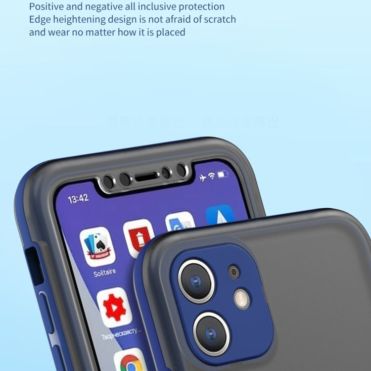 For iPhone 12 Skin Feel 360 Degrees Full Package PC + TPU Combination Phone Case