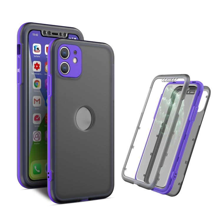 For iPhone 12 Skin Feel 360 Degrees Full Package PC + TPU Combination Phone Case