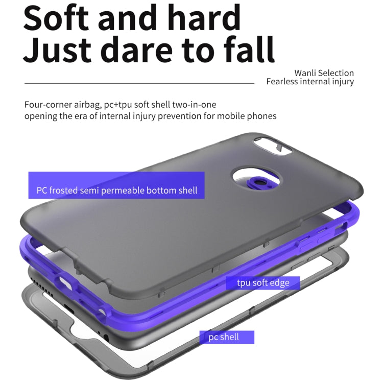 For iPhone SE 2022 / SE 2020 / 8 / 7 Skin Feel 360 Degrees Full Package PC + TPU Combination Phone Case