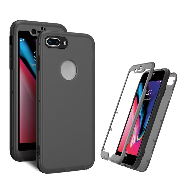 Skin Feel 360 Degrees Full Package PC + TPU Combination Phone Case For iPhone 8 Plus & 7 Plus