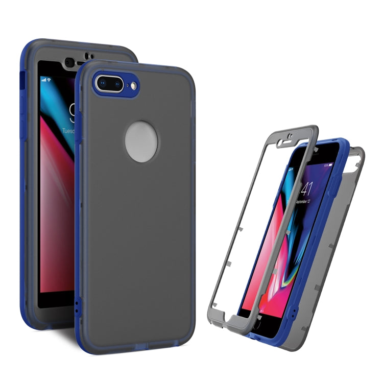 Skin Feel 360 Degrees Full Package PC + TPU Combination Phone Case For iPhone 8 Plus & 7 Plus