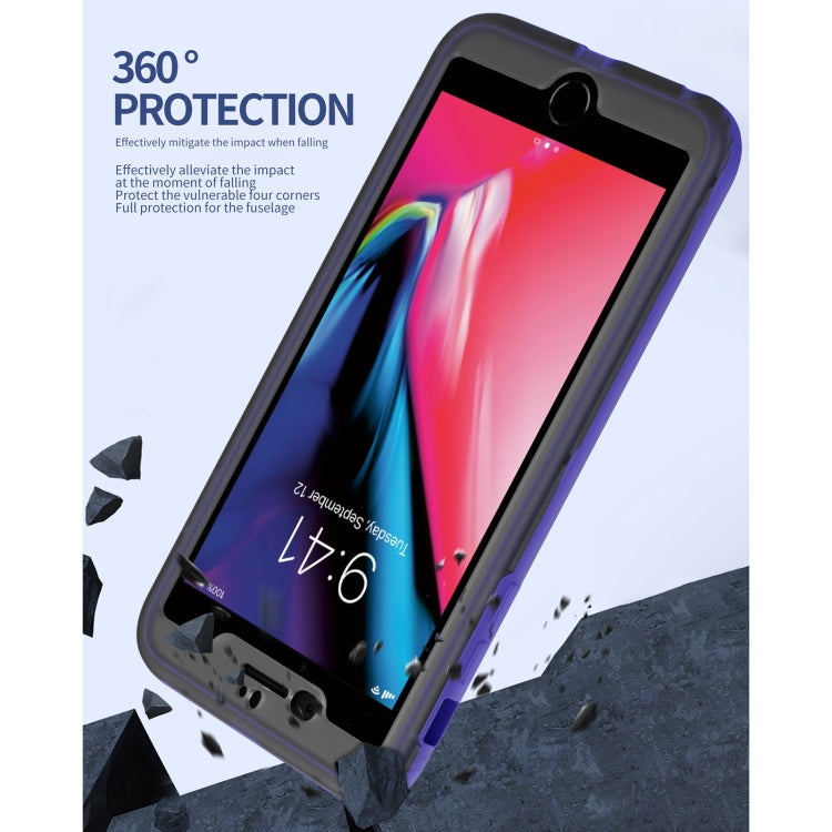 Skin Feel 360 Degrees Full Package PC + TPU Combination Phone Case For iPhone 8 Plus & 7 Plus