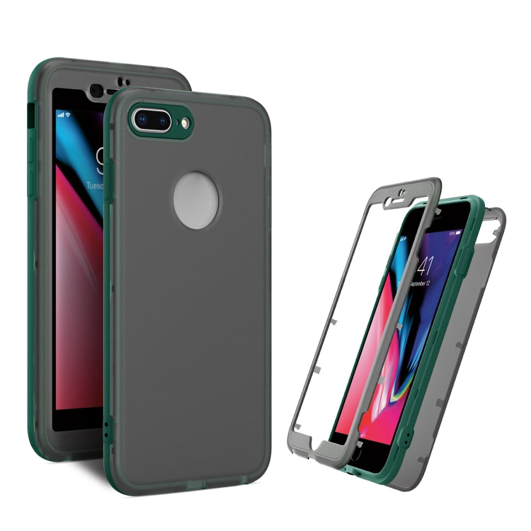 Skin Feel 360 Degrees Full Package PC + TPU Combination Phone Case For iPhone 8 Plus & 7 Plus