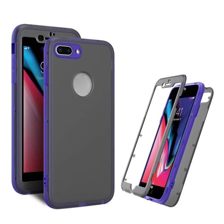 Skin Feel 360 Degrees Full Package PC + TPU Combination Phone Case For iPhone 8 Plus & 7 Plus
