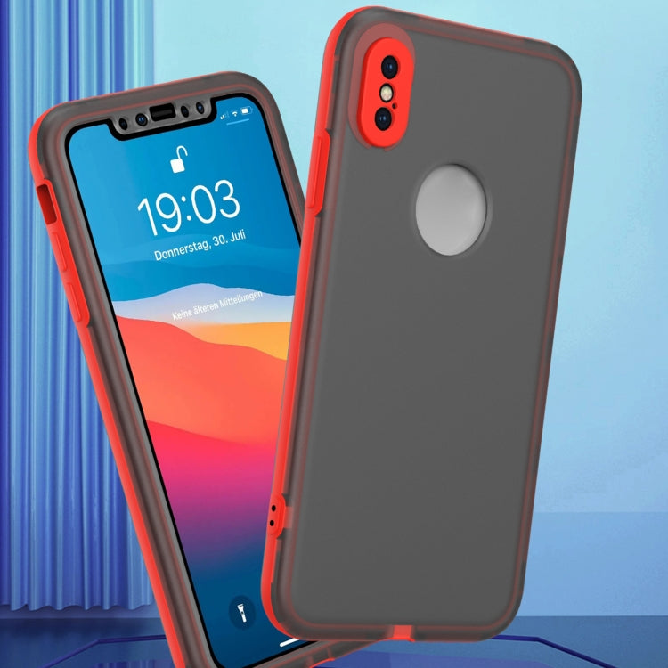 For iPhone XS Max Skin Feel 360 Degrees Full Package PC + TPU Combination Phone Case