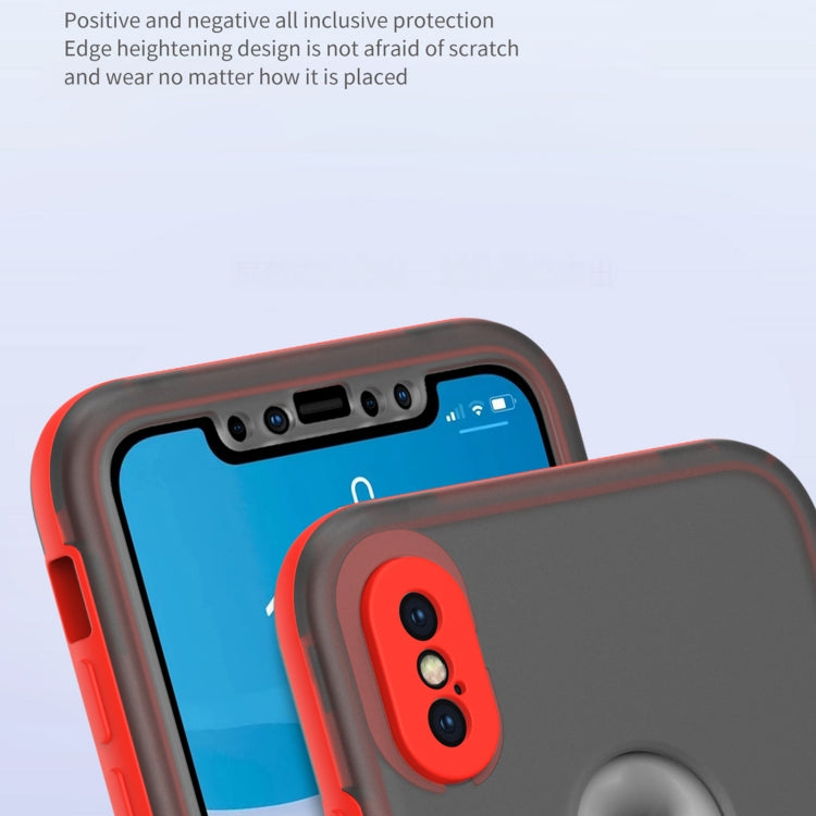 For iPhone XS Max Skin Feel 360 Degrees Full Package PC + TPU Combination Phone Case