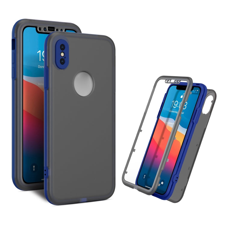 For iPhone XS Max Skin Feel 360 Degrees Full Package PC + TPU Combination Phone Case