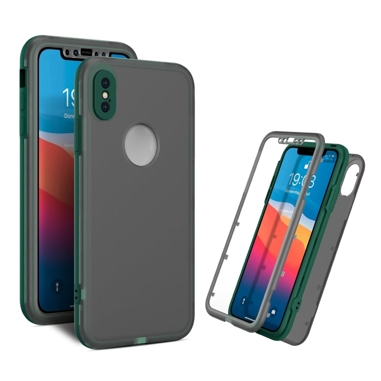 For iPhone XS Max Skin Feel 360 Degrees Full Package PC + TPU Combination Phone Case