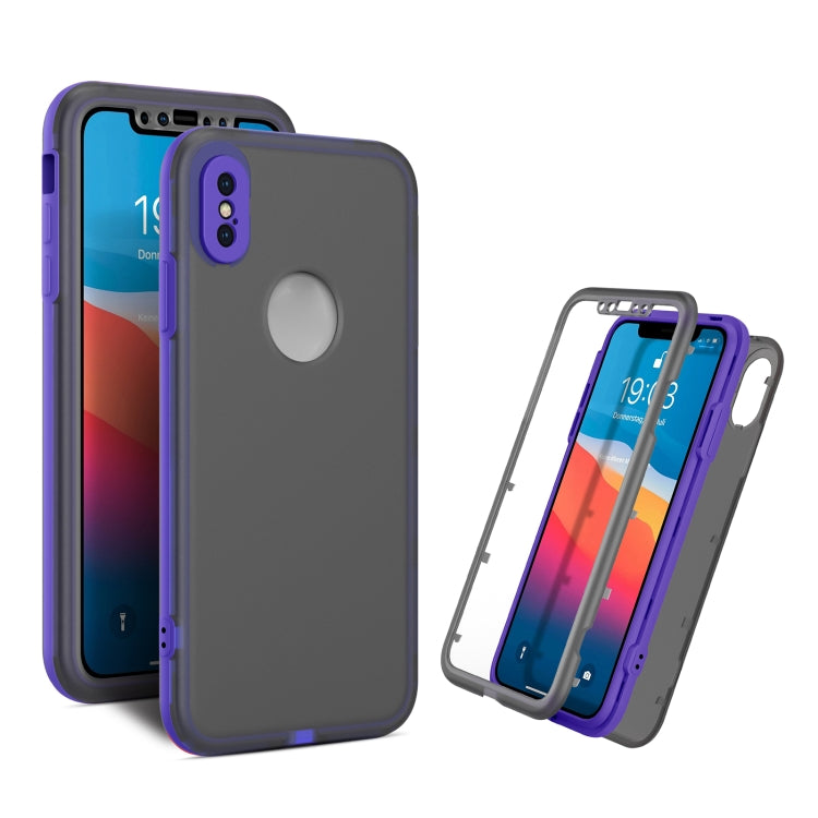 For iPhone XS Max Skin Feel 360 Degrees Full Package PC + TPU Combination Phone Case