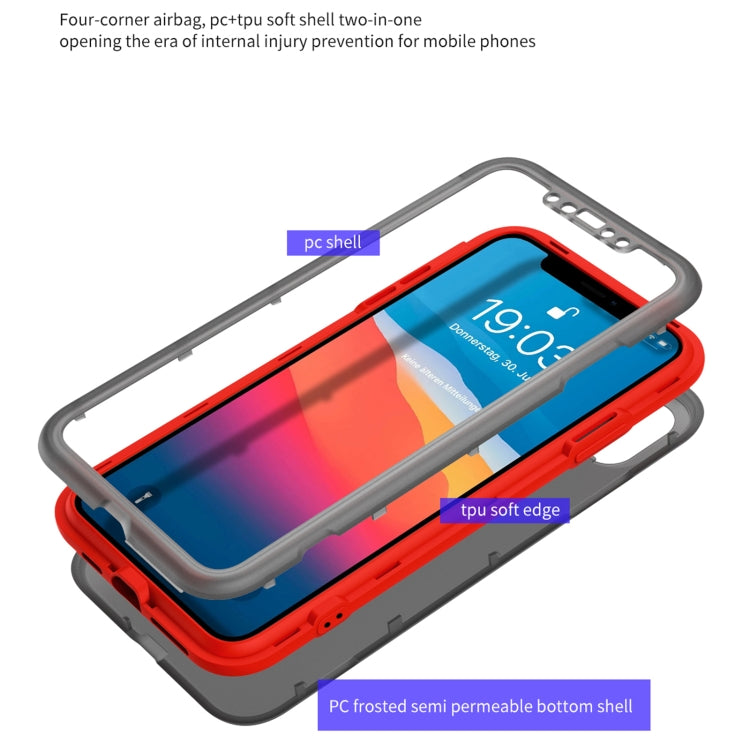 For iPhone XS Max Skin Feel 360 Degrees Full Package PC + TPU Combination Phone Case