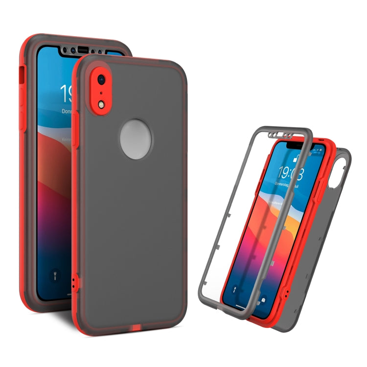 For iPhone XR Skin Feel 360 Degrees Full Package PC + TPU Combination Phone Case