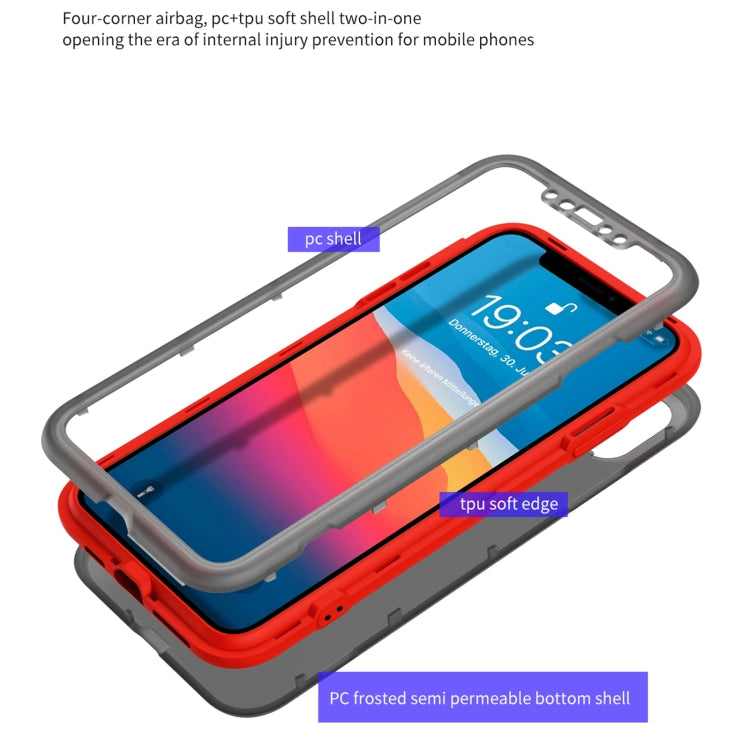 For iPhone XR Skin Feel 360 Degrees Full Package PC + TPU Combination Phone Case