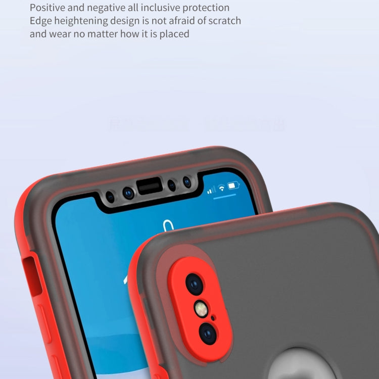 For iPhone X / XS Skin Feel 360 Degrees Full Package PC + TPU Combination Phone Case