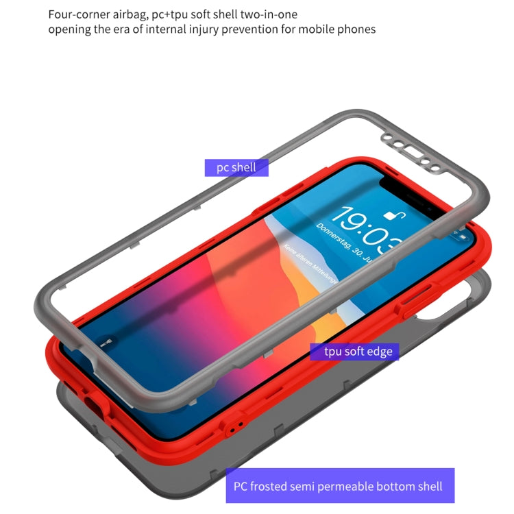 For iPhone X / XS Skin Feel 360 Degrees Full Package PC + TPU Combination Phone Case