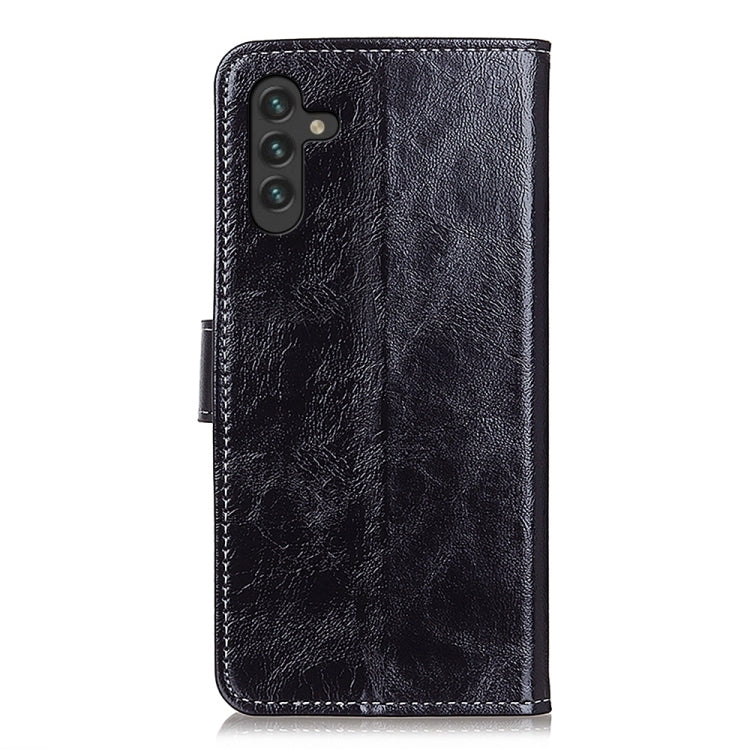 For Samsung Galaxy A13 5G Retro Crazy Horse Texture Horizontal Flip Leather Phone Case with Holder & Card Slots