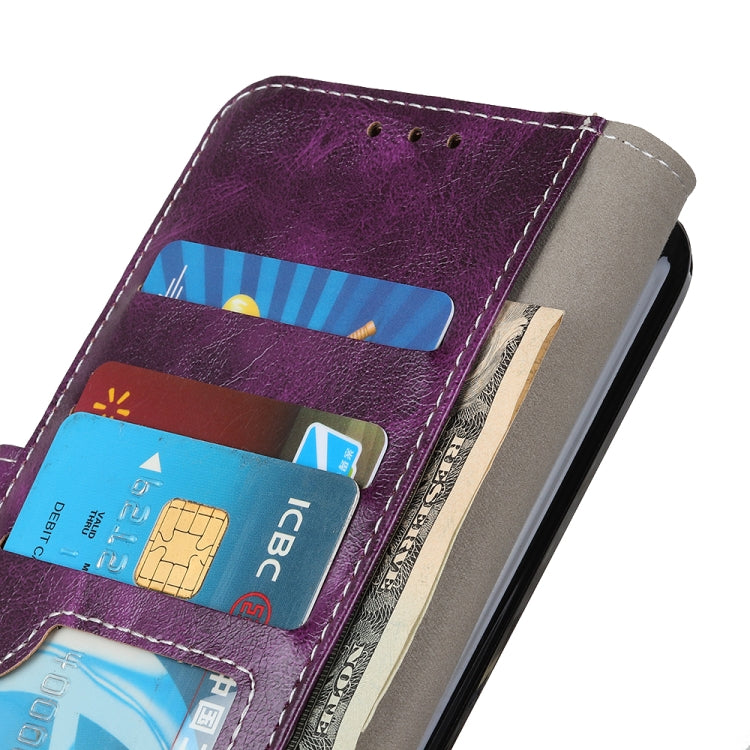 For Samsung Galaxy A13 5G Retro Crazy Horse Texture Horizontal Flip Leather Phone Case with Holder & Card Slots