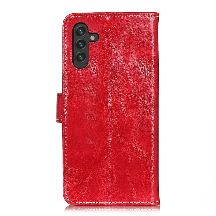 For Samsung Galaxy A13 5G Retro Crazy Horse Texture Horizontal Flip Leather Phone Case with Holder & Card Slots