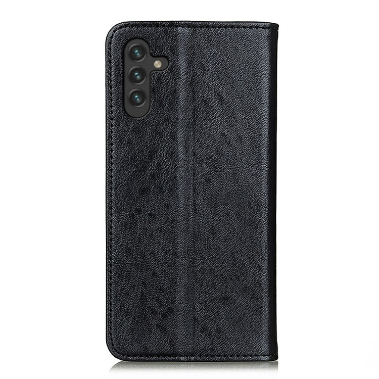 For Samsung Galaxy A13 5G Magnetic Crazy Horse Texture Horizontal Flip Leather Phone Case with Holder & Card Slots