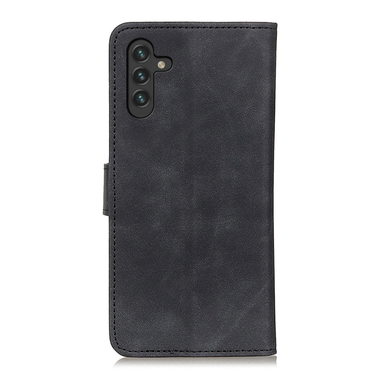 For Samsung Galaxy A13 5G KHAZNEH Retro Texture Horizontal Flip Leather Phone Case with Holder & Card Slots