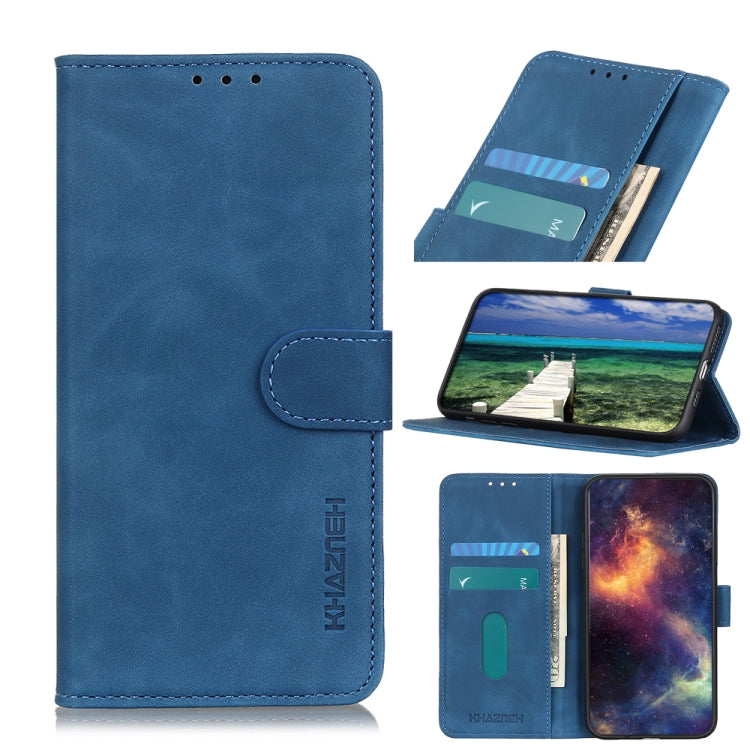 For Samsung Galaxy A13 5G KHAZNEH Retro Texture Horizontal Flip Leather Phone Case with Holder & Card Slots