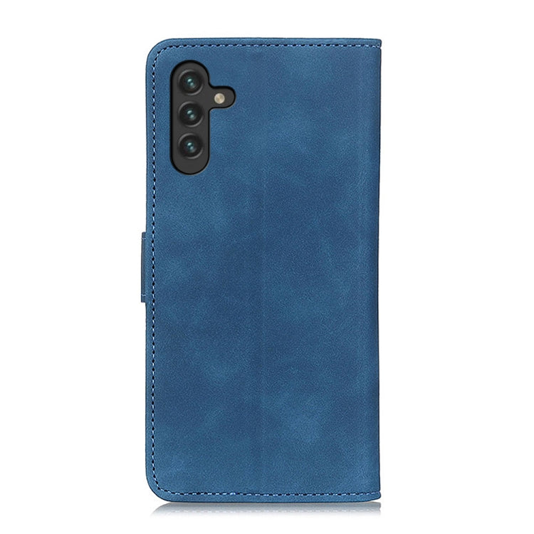 For Samsung Galaxy A13 5G KHAZNEH Retro Texture Horizontal Flip Leather Phone Case with Holder & Card Slots