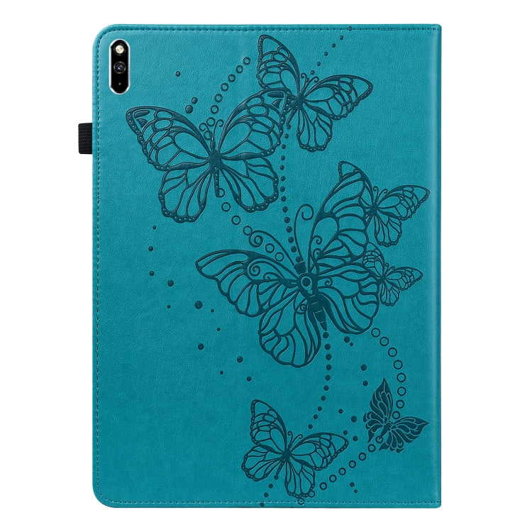 For Huawei MatePad Pro 10.8 2021 / 2018 Embossed Butterfly Pattern Horizontal Flip Leather Tablet Case