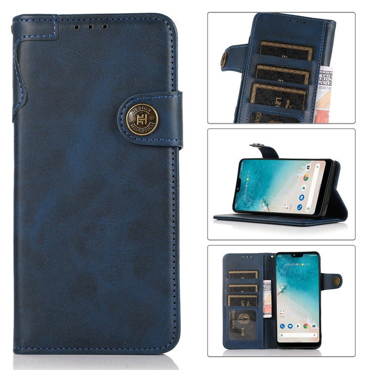 For Samsung Galaxy A13 5G KHAZNEH Cowhide Texture Horizontal Flip Leather Phone Case with Lanyard