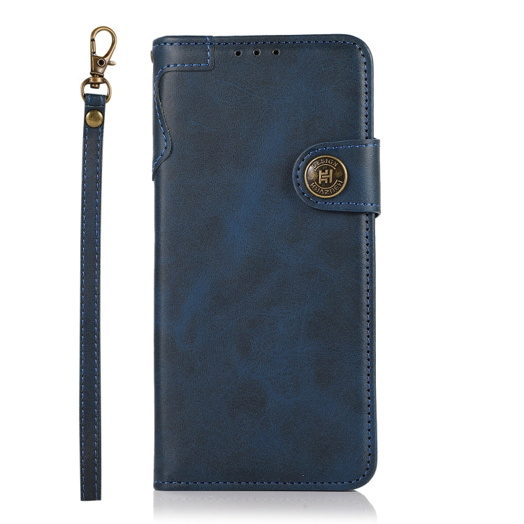 For Samsung Galaxy A13 5G KHAZNEH Cowhide Texture Horizontal Flip Leather Phone Case with Lanyard