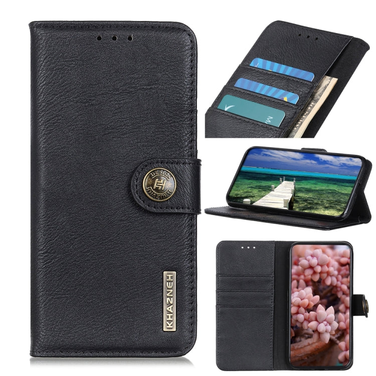 For Samsung Galaxy A13 5G KHAZNEH Cowhide Texture Horizontal Flip Leather Phone Case