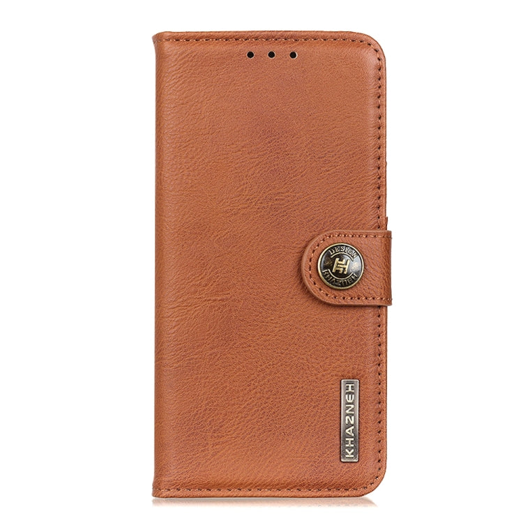 For Samsung Galaxy A13 5G KHAZNEH Cowhide Texture Horizontal Flip Leather Phone Case