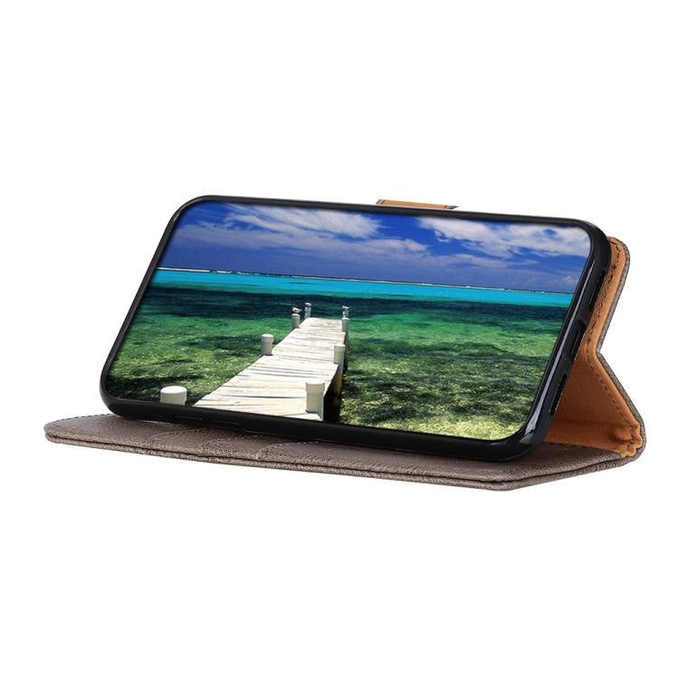 For Samsung Galaxy A13 5G KHAZNEH Cowhide Texture Horizontal Flip Leather Phone Case