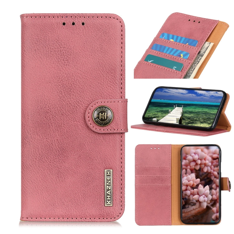 For Samsung Galaxy A13 5G KHAZNEH Cowhide Texture Horizontal Flip Leather Phone Case