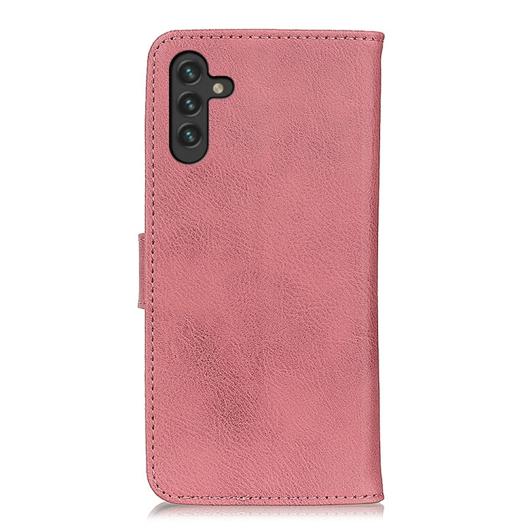 For Samsung Galaxy A13 5G KHAZNEH Cowhide Texture Horizontal Flip Leather Phone Case