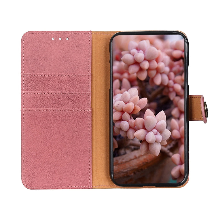 For Samsung Galaxy A13 5G KHAZNEH Cowhide Texture Horizontal Flip Leather Phone Case