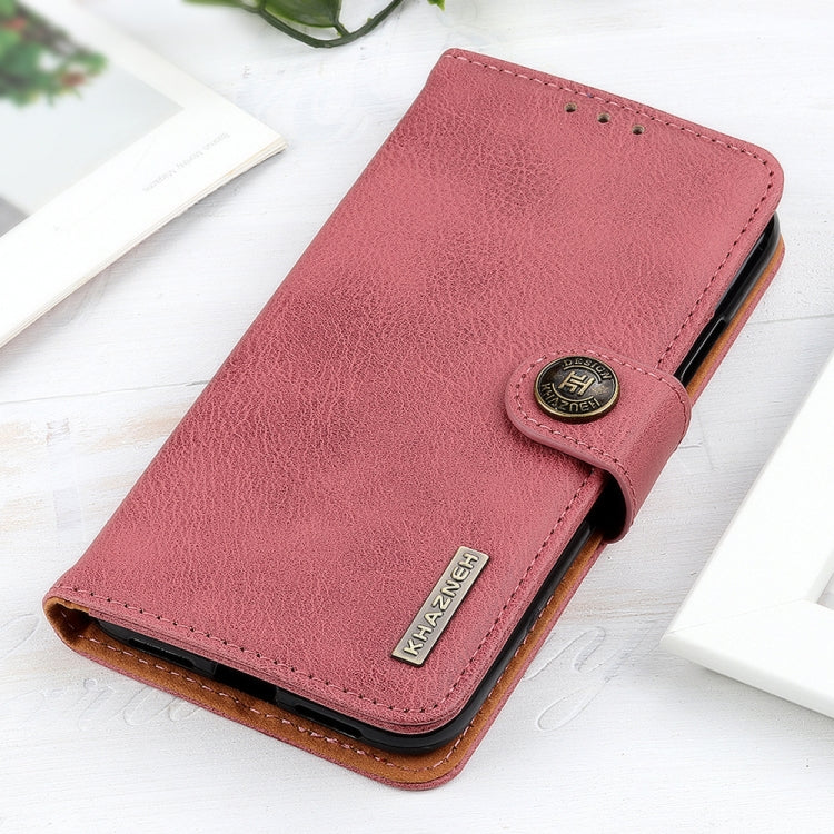 For Samsung Galaxy A13 5G KHAZNEH Cowhide Texture Horizontal Flip Leather Phone Case