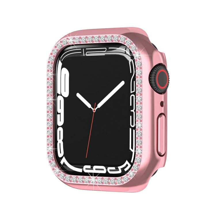 Electroplating PC Single Row Diamond Protective Case For Apple Watch Series 8 / 7 41mm