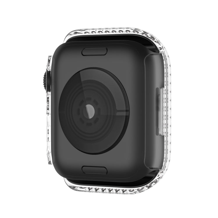 Electroplating PC Single Row Diamond Protective Case For Apple Watch Series 8 / 7 41mm