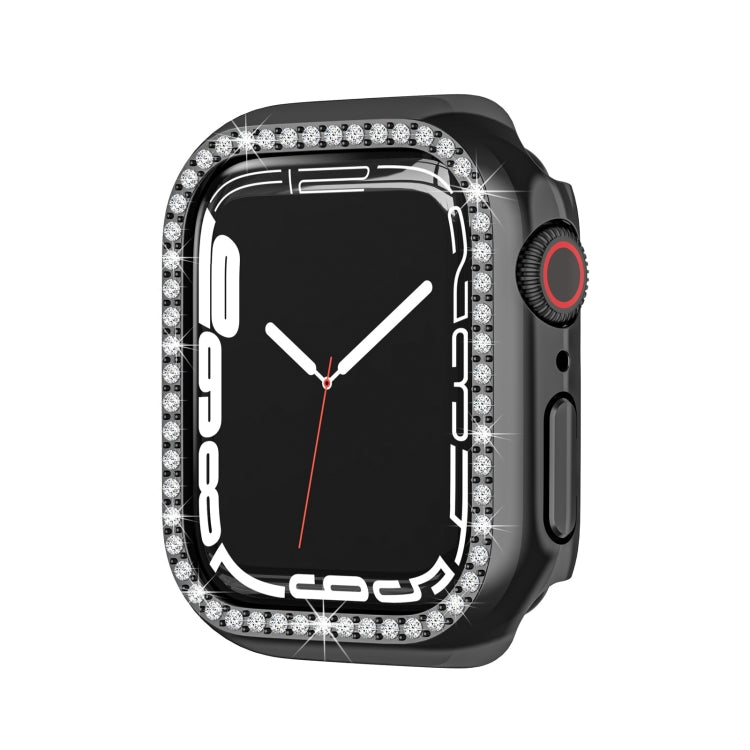 Electroplating PC Single Row Diamond Protective Case For Apple Watch Series 8 / 7 45mm