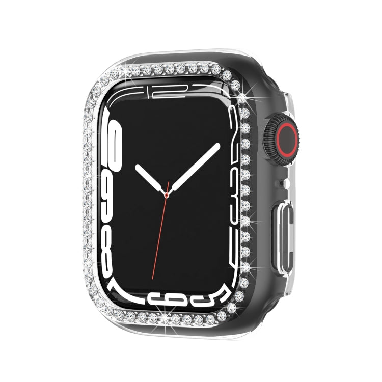 Electroplating PC Single Row Diamond Protective Case For Apple Watch Series 8 / 7 45mm