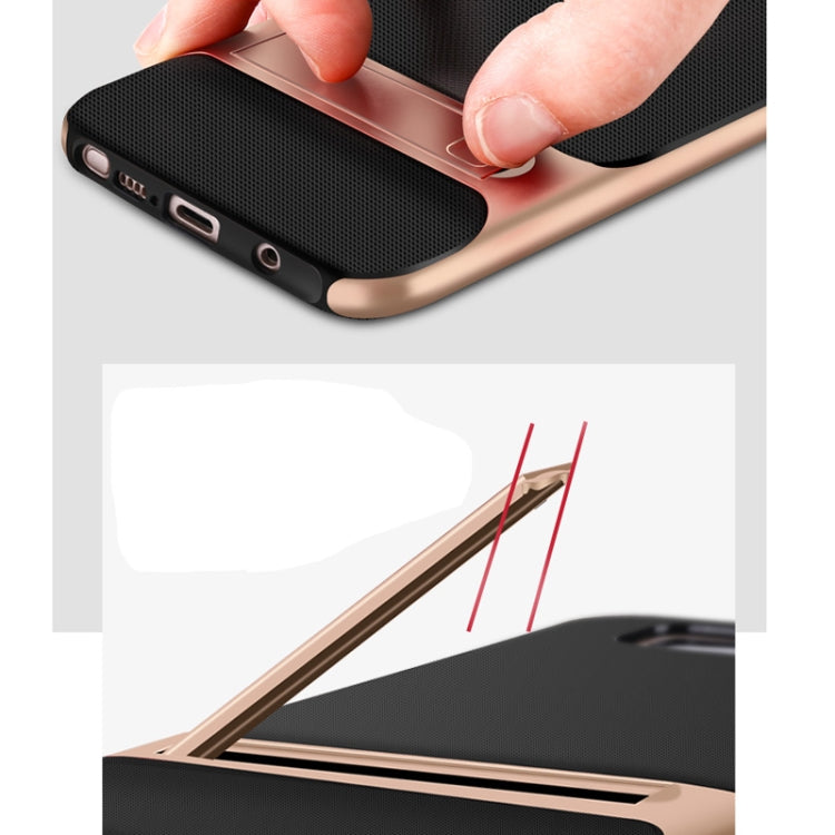 For Galaxy Note8 Plaid Texture Non-slip TPU + PC Case with Holder