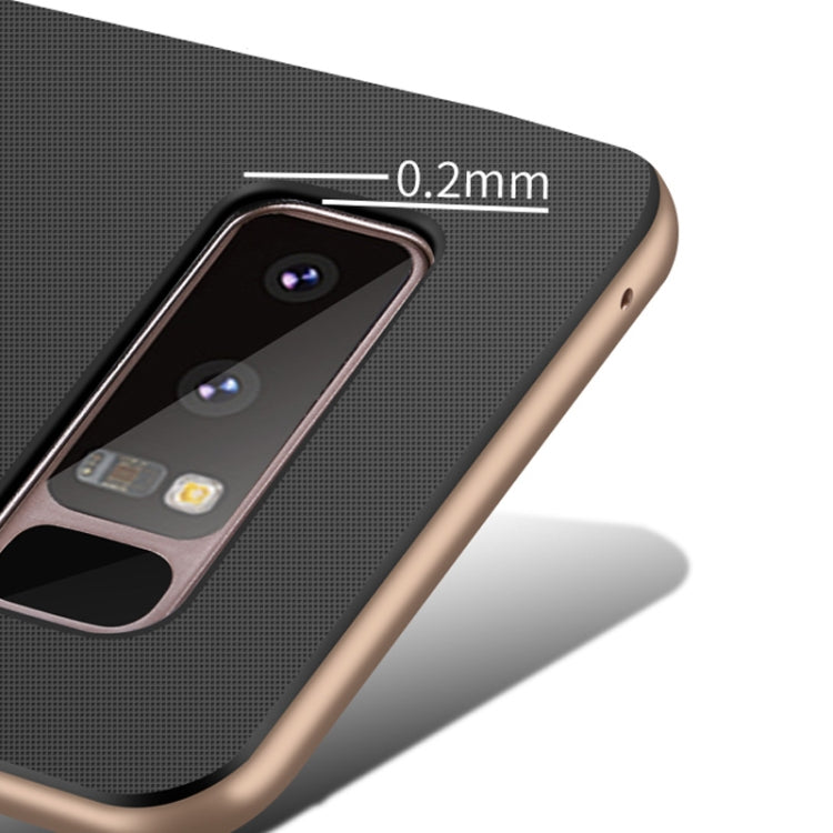 For Galaxy Note8 Plaid Texture Non-slip TPU + PC Case with Holder