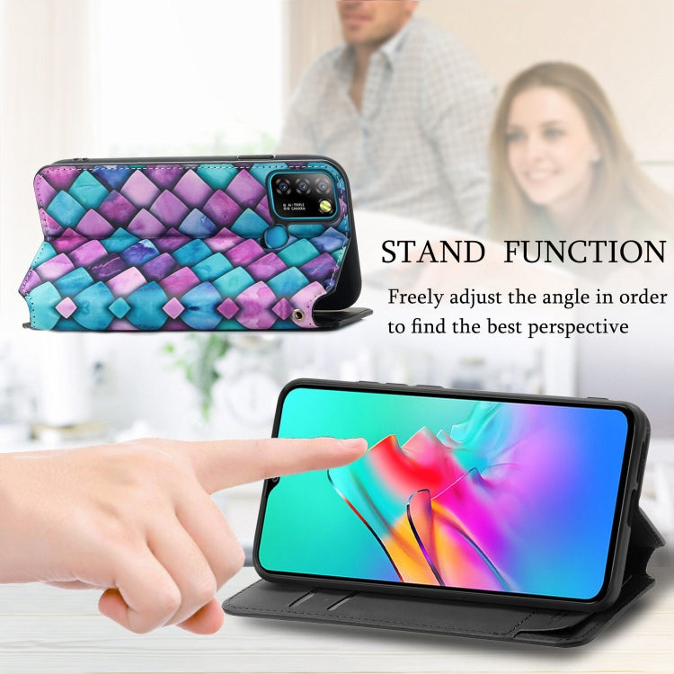 For Infinix Smart 5 Colorful Magnetic Horizontal Flip Leather Phone Case with Holder & Card Slot & Wallet