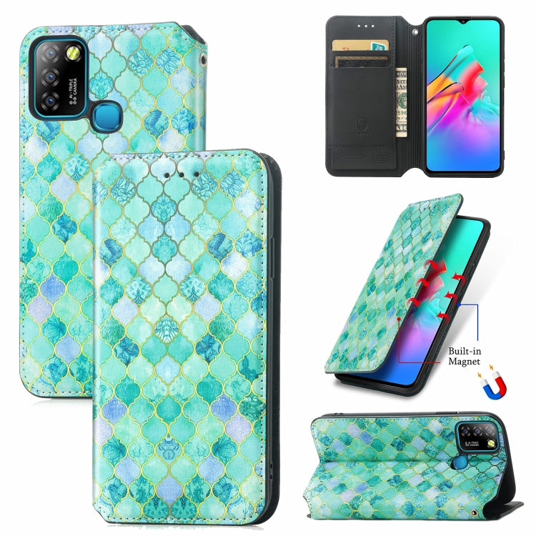 For Infinix Smart 5 Colorful Magnetic Horizontal Flip Leather Phone Case with Holder & Card Slot & Wallet